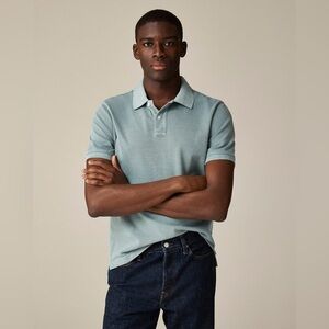 NWT J.Crew Washed piqué polo shirt